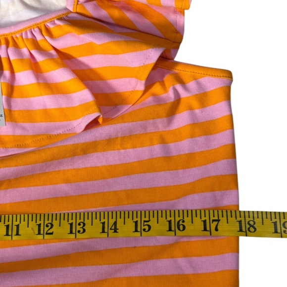 Cato NWT boat neck ruffle stripped shirt/top size L - Picture 8 of 9